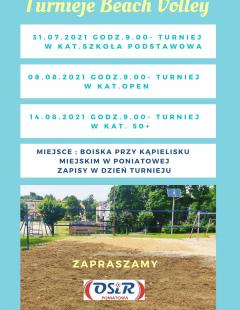Wakacyjny Turniej Siatkówki Plażowej w kat. OLDBOY